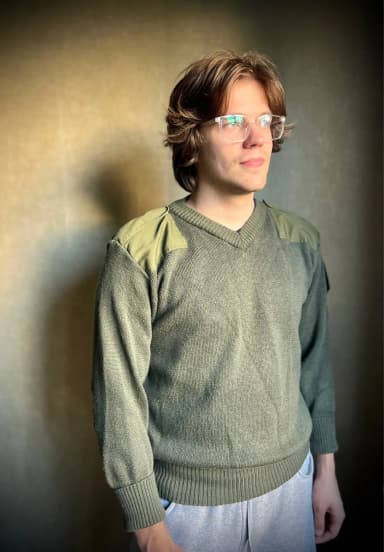 Vintage Armee Wolljacke Größe S M