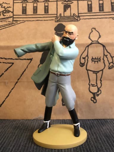 Tintin Dr Müller -hahmo huutokaupassa Ruotsissa