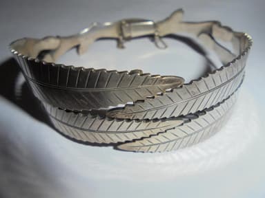 Vintage Silberarmband mit Engelmotiv