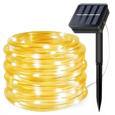20 m wasserdichte Solar-Lichterkette mit 200 LED-Lampen