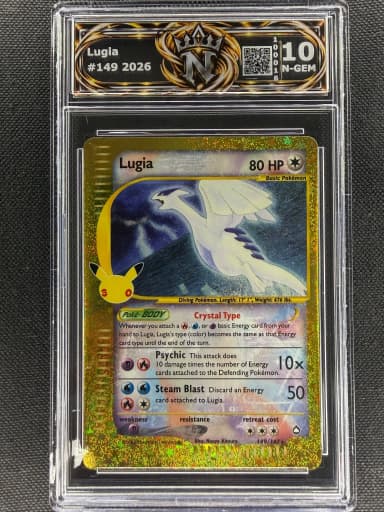 30th Lugia 149/147 Noble Gem graded card