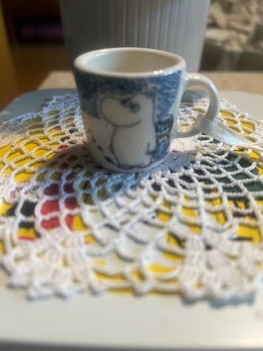 Taza Moomin 'MC' de Arabia con diseño de tormenta de nieve
