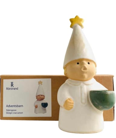 Rörstrand Adventsbarn Stjärngosse Lucia tåget diseño de Lisa Larson