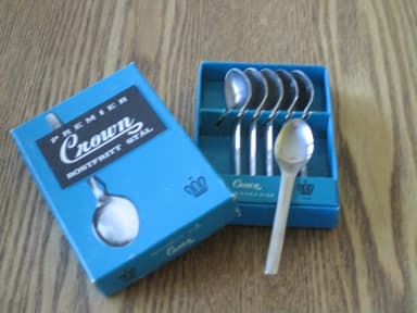 Cucharillas de acero inoxidable Premier Crown