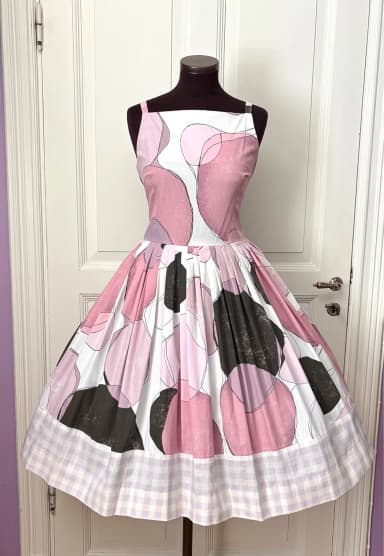 Vintage-inspirierte Midikleid Größe M