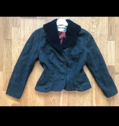 Blazer vintage de mujer de los años 30-40 con estilo art déco