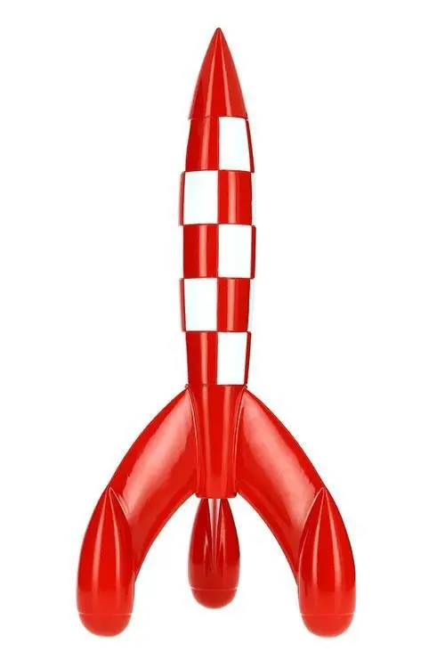 Tintin classic resin rocket sculpture 90cm tall