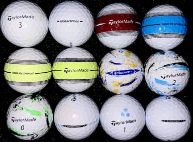 Pelotas de golf TaylorMade Tour Response Speed Soft, paquete de 12