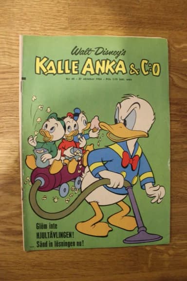 Kalle Anka comic from 1966 issue number 43