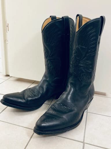 Retro Cowboy-Stiefel aus echtem Leder für Herren