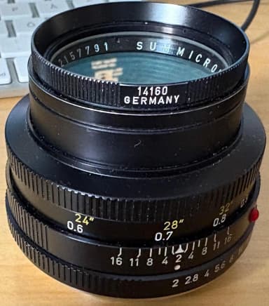 Leica Summicron-R 50mm f/2 Kameraobjektiv zu verkaufen