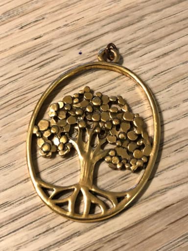 Large vintage bronze tree of life pendant from Pilgrim