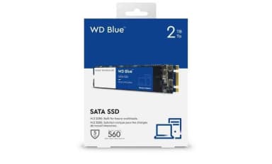 WD Blue 2 TB M.2 SATA SSD mit 560 MB/s Geschwindigkeit