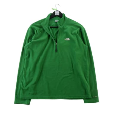 The North Face sudadera de forro polar para hombre TKA 100 verde talla M