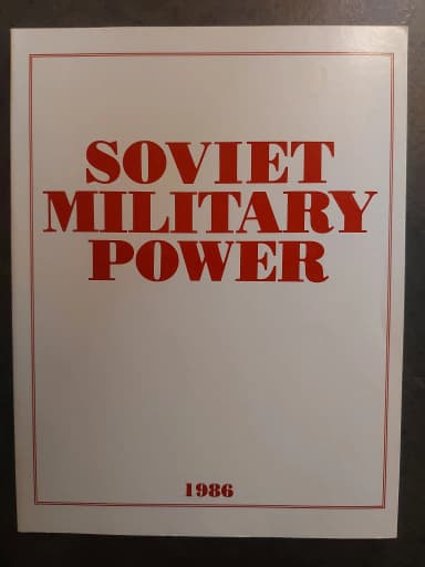 Poder militar soviético 1986 publicación del Departamento de Defensa de EE. UU.