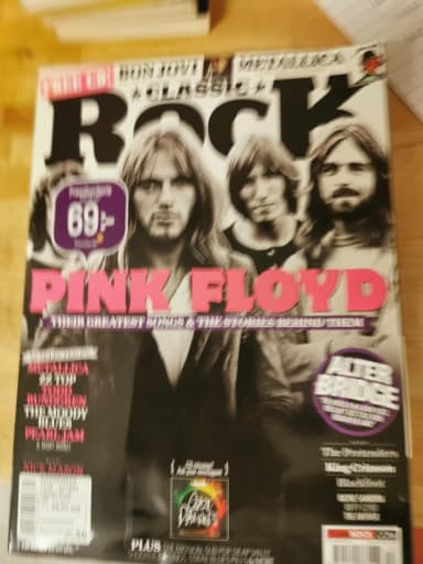 Revista de rock clásico Pink Floyd en subasta en Suecia