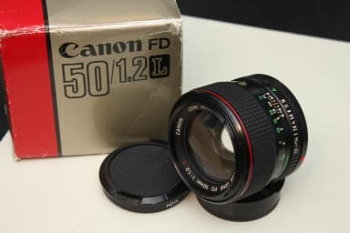 Canon FD 50mm 1:1.2 L Objektiv in Schweden