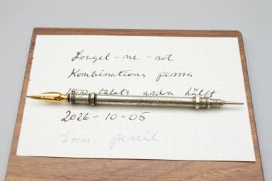 Antique mechanical ink pen 'Forget-me-not' from 19th century England/USA