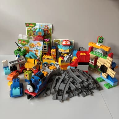 Mixed LEGO Duplo sets including train and vehicles