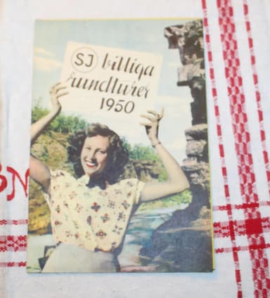 Vintage SJ:n edestakaiset liput vuodelta 1950 saatavilla