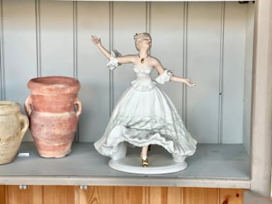Figura de porcelana XL Wallendorf vintage, 28 cm