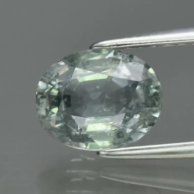 Natural light green sapphire 1.88 carat gemstone