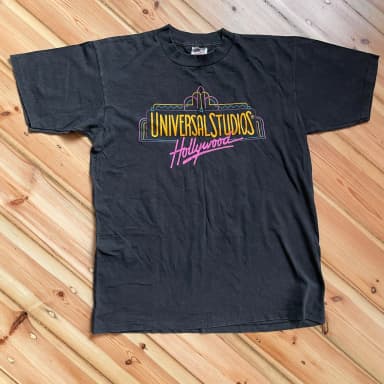 Vintage 90er Universal Studios Hollywood T-Shirt mit einfacher Naht