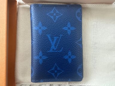 New Louis Vuitton blue wallet pocket organizer