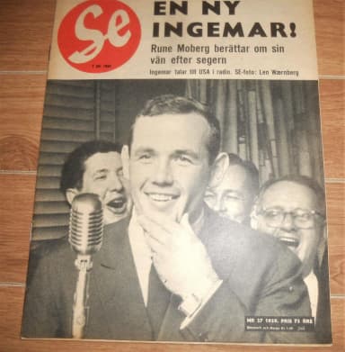 SE magazine nr27 1959 with Brigitte Bardot and Ingemar Johansson