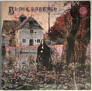 LP vintage de Black Sabbath del sello UK Vertigo de principios de los 70