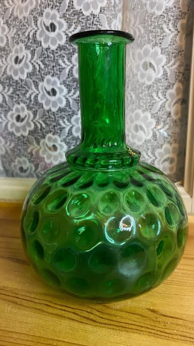 Botella y decantador de vidrio art déco de Edvin Ollers de Limmareds