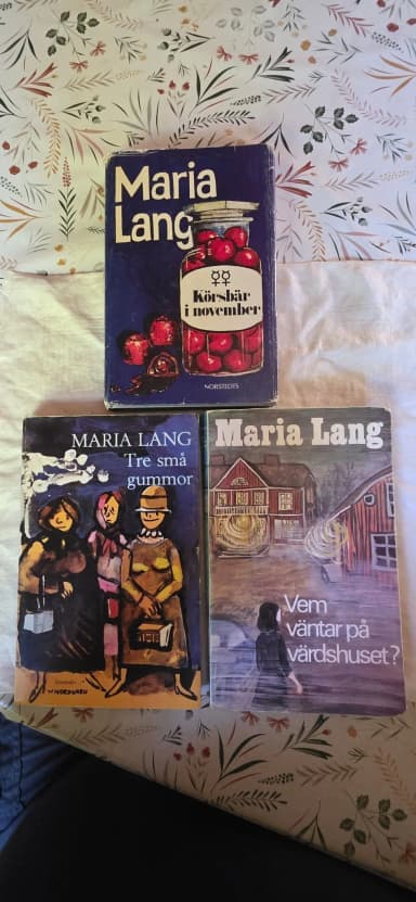 Three Maria Lang detective novels available