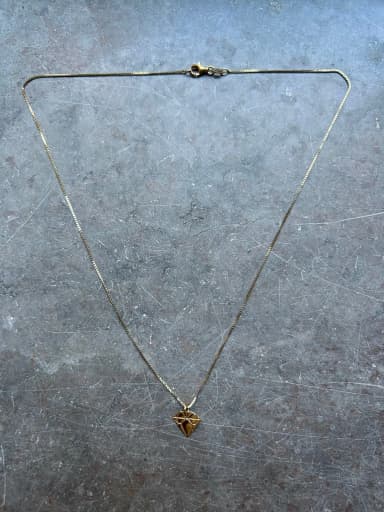 Emma Israelsson diamond necklace with 18K gold plating