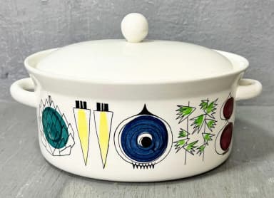Rörstrand Marianne Westman picknick plate in carrot design