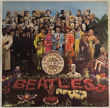 The Beatlesin Sgt Pepper's LP:n 1967 UK mono-painos