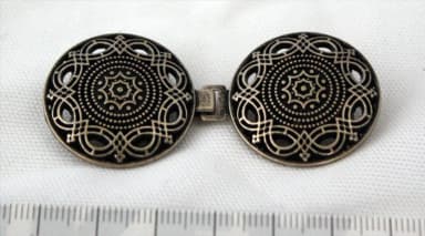 Cierre antiguo de plata para manualidades y joyería