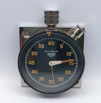 vintage Heuer Auto-Rallye Armaturenbrett-Timer zu verkaufen
