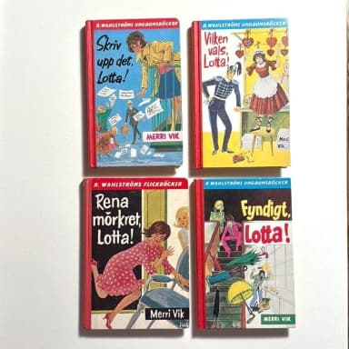 Conjunto de 4 libros Lotta de Merri Vik en excelente estado