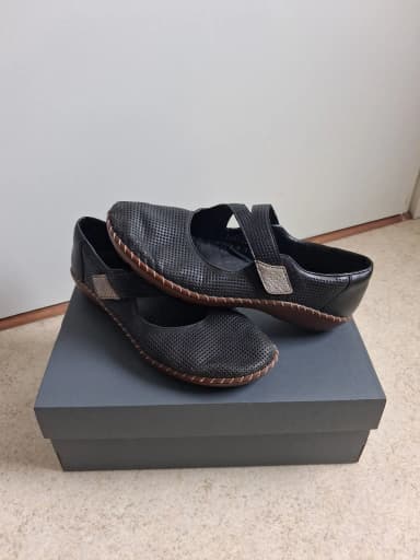 Rieker black ballerina shoes size EU 40