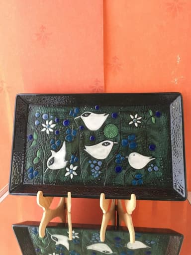 Gran relieve mural 'Paradis' de Sylvia Leuchovius de los años 60