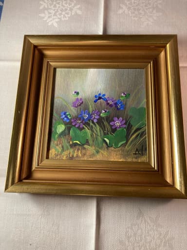Oil painting by Aino Vastamäki from Finland, 1932-2003