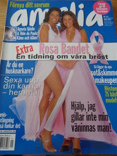 Amelia magazine issue 21 from 2003 with Hanne-Vibeke Holst and Agneta Sjödin