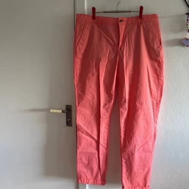 Pantalones chinos color coral Kapp Ahl Hampton Republic talla 46