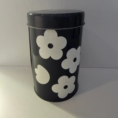 Aarikka Finland metal tin with floral design