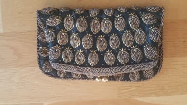 Elegante perlenbestickte Art Deco Abendtasche in neuwertigem Zustand