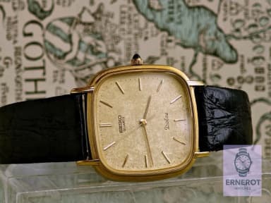 Seiko Dolce Quartz miesten rannekello lokakuulta 1991 nahkarannekkeella