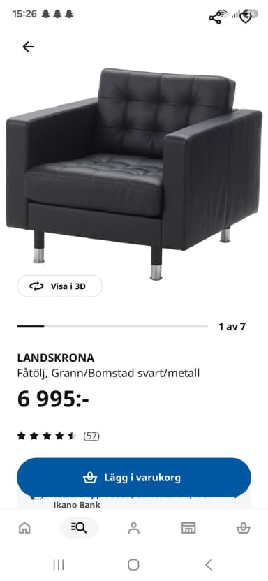 Sillón IKEA Landskrona en buen estado