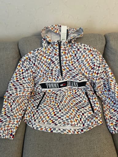 Tommy Jeans multicolor windbreaker jacket size S