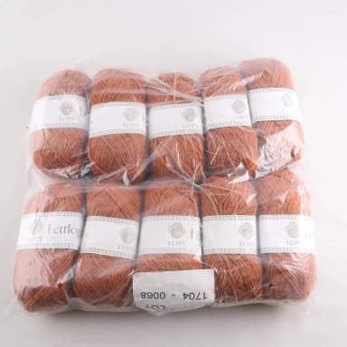 Lana Lettlopi marrón de Islandia, ovillo de 50 g