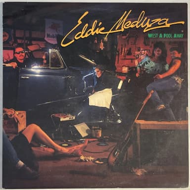 Eddie Meduza West a Fool Away vinyylilevy vuodelta 1984 ruotsalaiselta CBS-levym